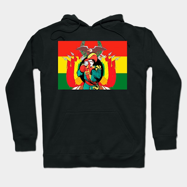 Bolivian flag corsair Hoodie by Marccelus